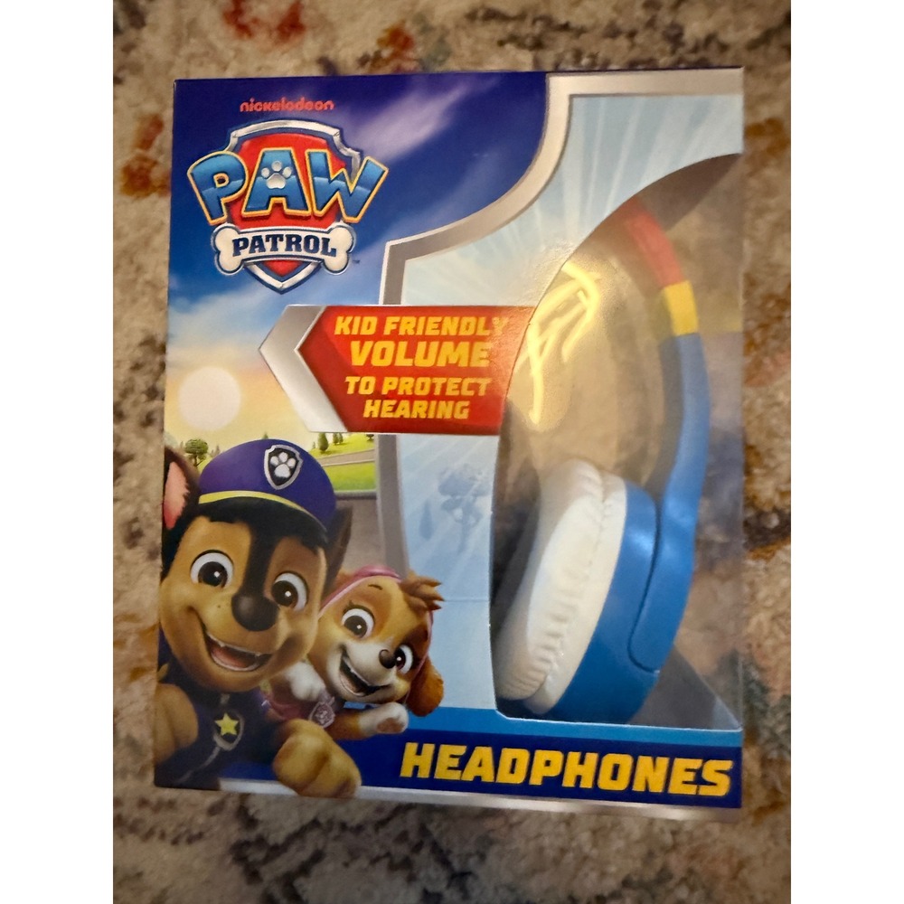 Paw Patrol Kids Wired Headphones Volume Limiting Blue Red PW-134VM.EXV25 NEW